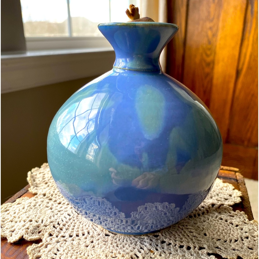 Studio Pottery Oil Lamp